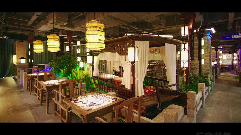 深圳鹽田中式風格餐飲店裝修圖用餐區 深圳鹽田中式風格餐飲店裝修圖用餐區