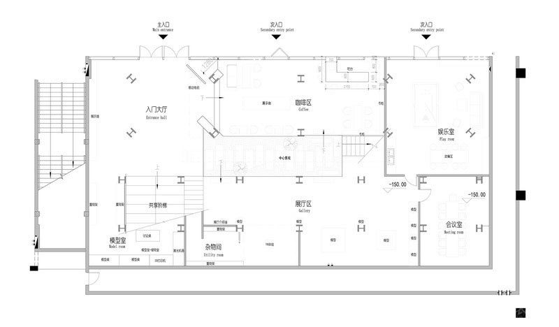 深圳羅湖I B C環(huán)球商務(wù)中心辦公室裝修設(shè)計(jì)案例