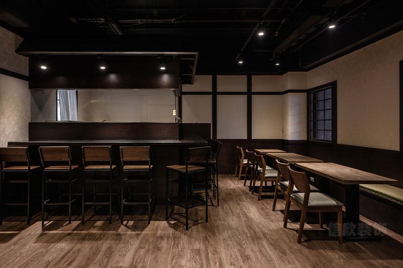 深圳南山日式風格餐廳裝修吧臺 深圳南山日式風格餐廳裝修吧臺