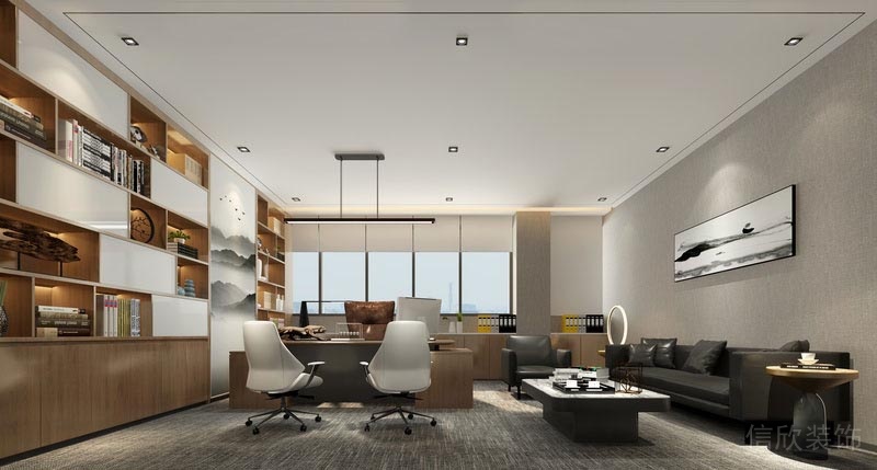 總經(jīng)理辦公室楓木書柜設(shè)計(jì)圖