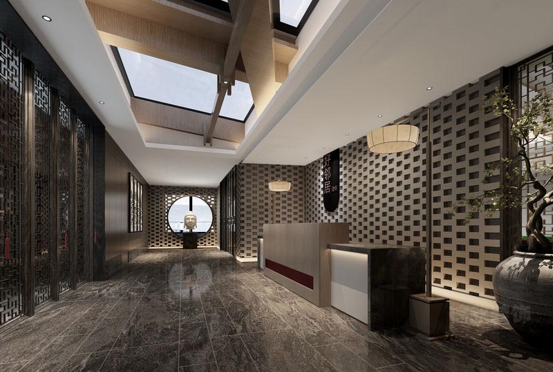 深圳福田中式風(fēng)格餐飲會(huì)所裝修設(shè)計(jì)公司案例前臺(tái) 深圳福田中式風(fēng)格餐飲會(huì)所裝修設(shè)計(jì)公司案例前臺(tái)