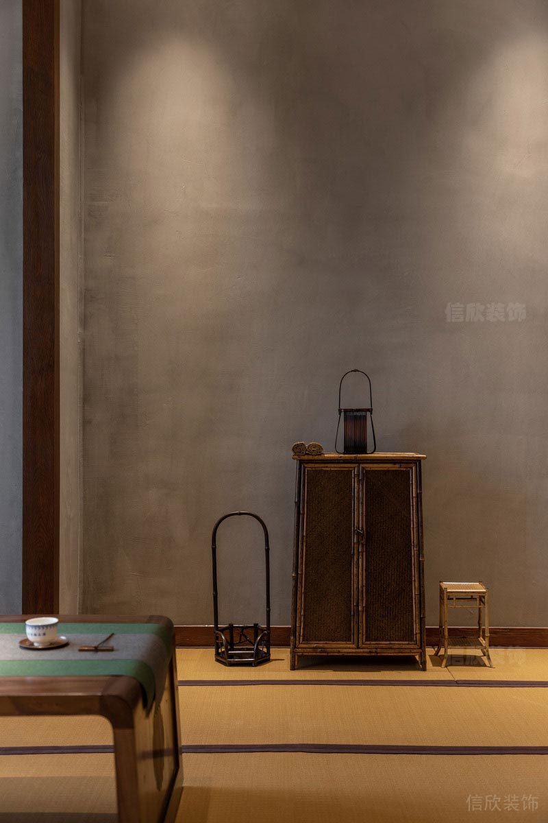 深圳羅湖餐飲茶室裝修設(shè)計(jì)圖榻榻米包間軟裝