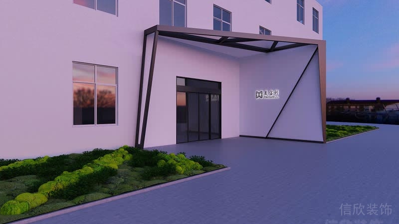 深圳龍華工業(yè)風(fēng)辦公室裝修門(mén)面設(shè)計(jì)