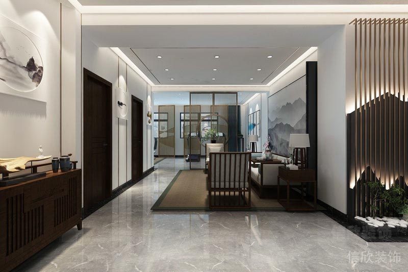 福田區前海金融中心新中式辦公室設計