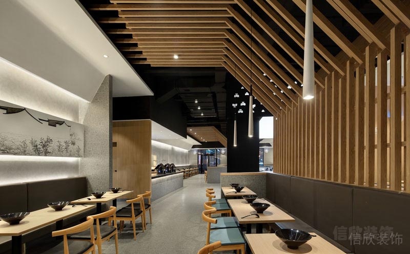 深圳華強北餐飲裝修設(shè)計公司案例材料元素