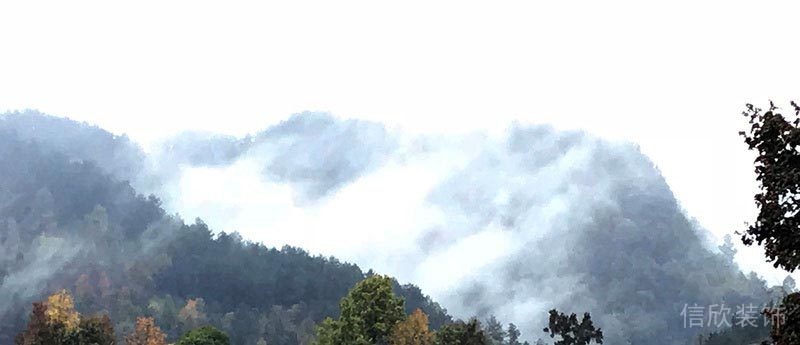 觀景圖陽臺視角山頂別墅效果