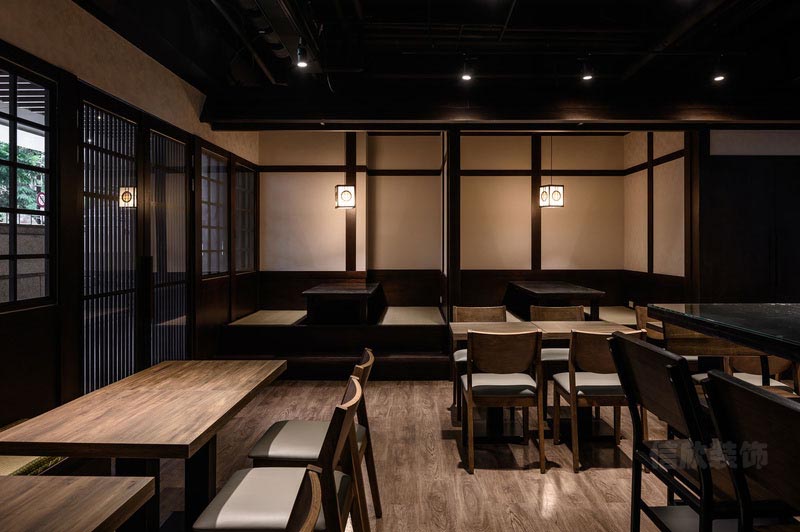 深圳南山日式風格餐廳裝修用餐區 深圳南山日式風格餐廳裝修用餐區