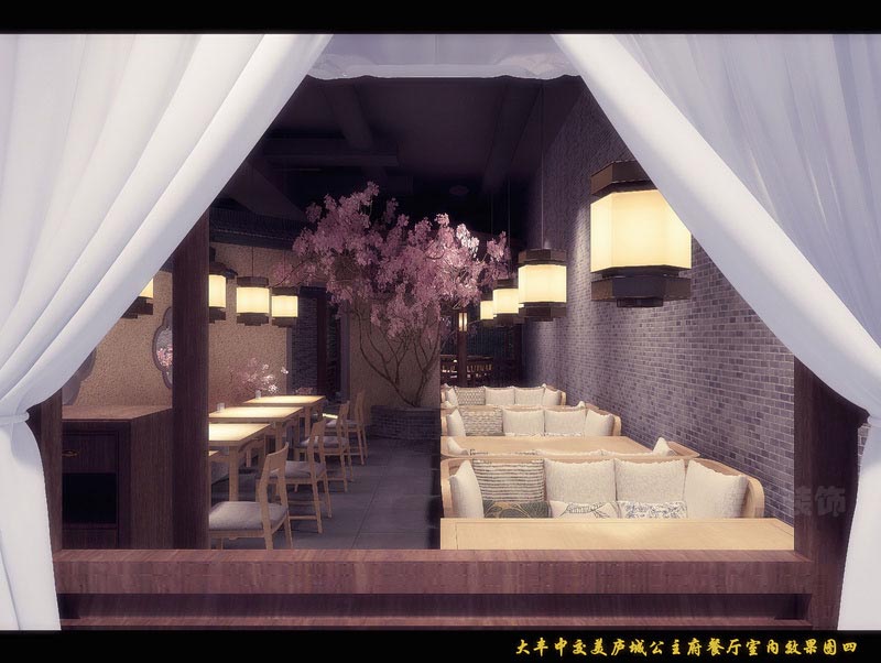 深圳鹽田中式風格餐飲店裝修圖墻面裝飾 深圳鹽田中式風格餐飲店裝修圖墻面裝飾