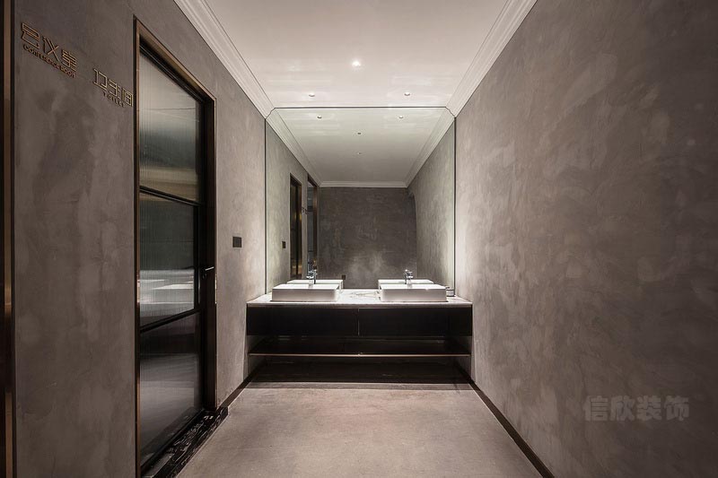 深圳南山現代工業風設計公司辦公室裝修洗手臺 深圳南山現代工業風設計公司辦公室裝修洗手臺