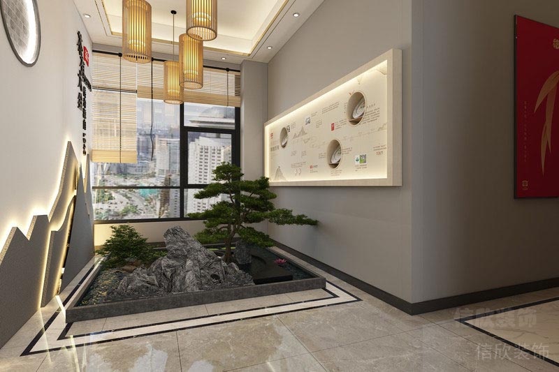 深圳福田新中式餐飲茶室裝修圖工藝細節 深圳福田新中式餐飲茶室裝修圖工藝細節