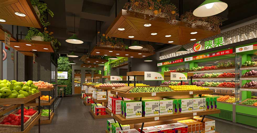 深圳龍崗水果店大廳裝修 深圳龍崗水果店大廳裝修