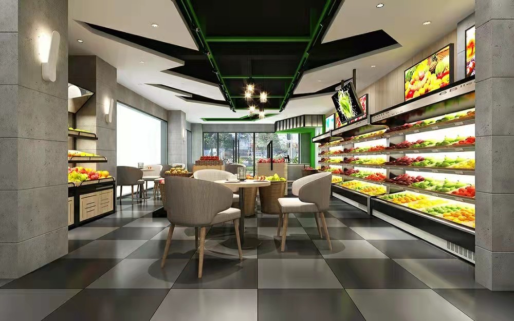深圳鹽田水果店休息區裝修案例 深圳鹽田水果店休息區裝修案例