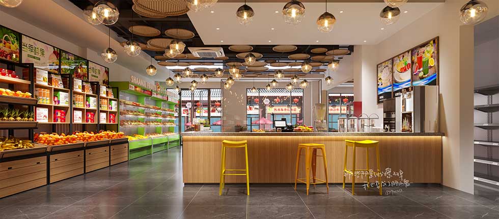 深圳寶安水果店收銀臺(tái)裝修設(shè)計(jì) 深圳寶安水果店收銀臺(tái)裝修設(shè)計(jì)