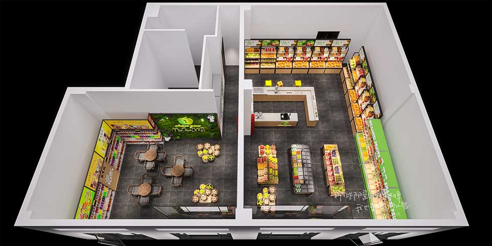 深圳寶安水果店平面圖裝修設(shè)計(jì) 深圳寶安水果店平面圖裝修設(shè)計(jì)