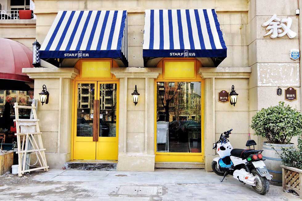 深圳寶安小美發(fā)店外立面裝修設(shè)計