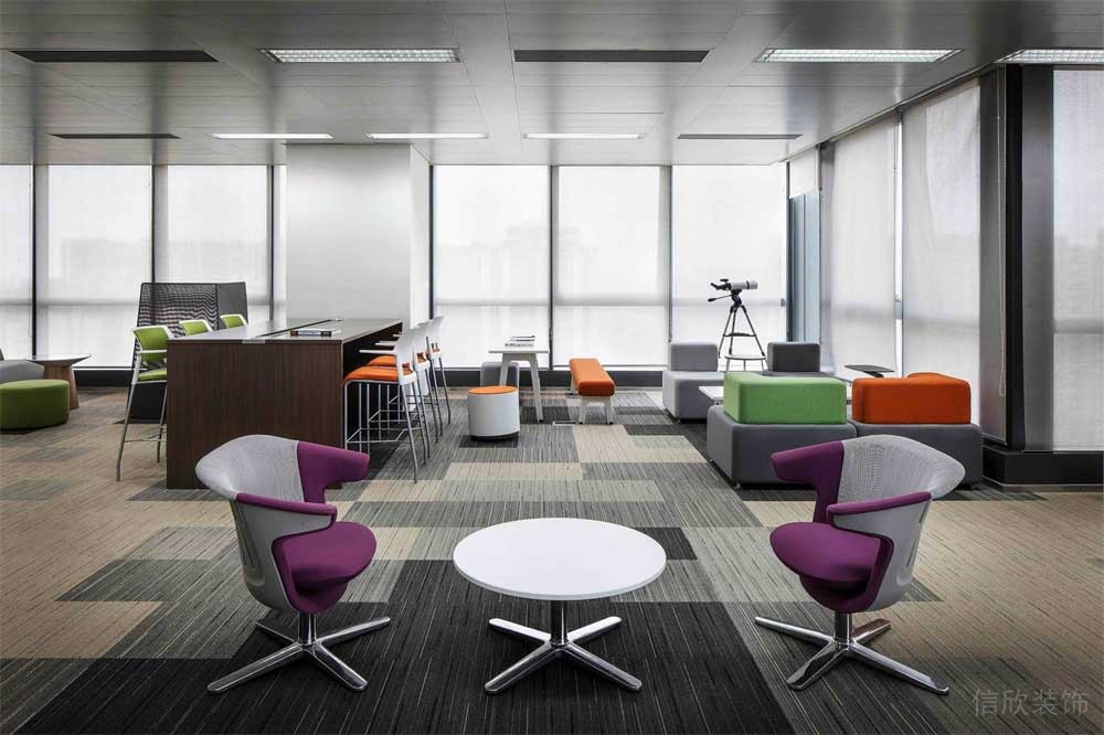 深圳福田500平方現(xiàn)代風格辦公室裝修接待等候區(qū)