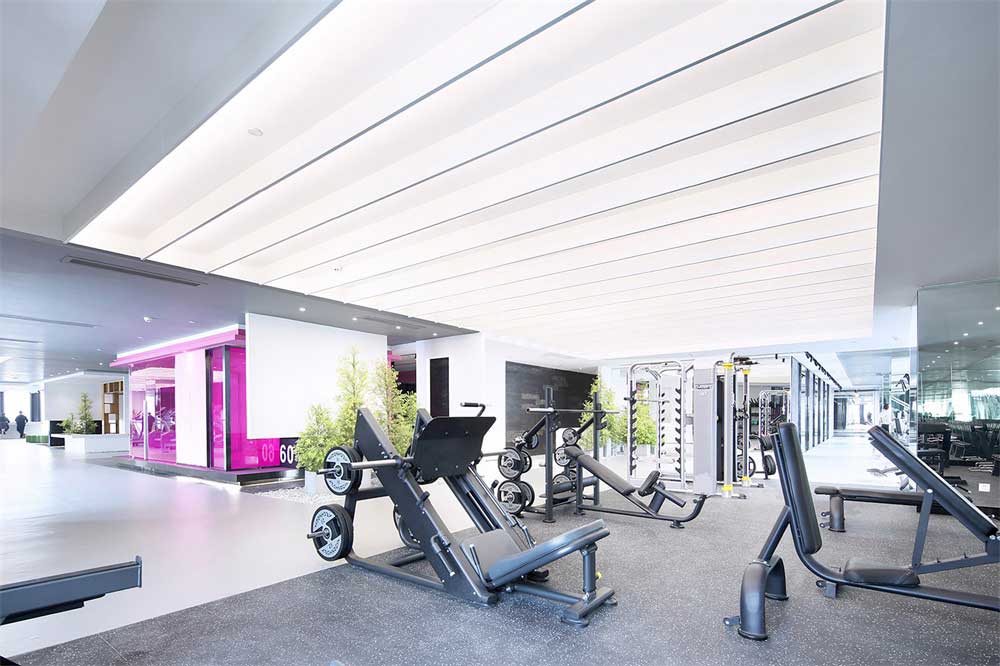 深圳龍崗區時尚白色簡約辦公室設計裝修-健身區 深圳龍崗區時尚白色簡約辦公室設計裝修-健身區