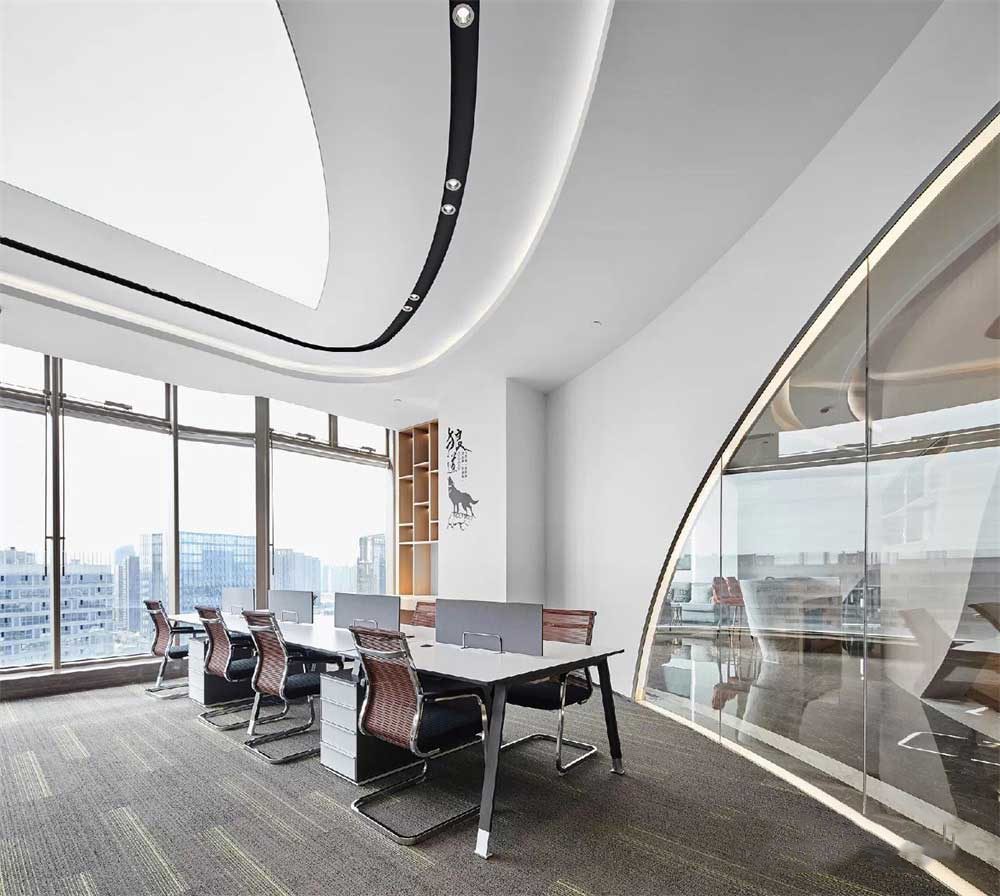 深圳市南山1200平輕奢風金融公司辦公室裝修辦公區 深圳市南山1200平輕奢風金融公司辦公室裝修辦公區