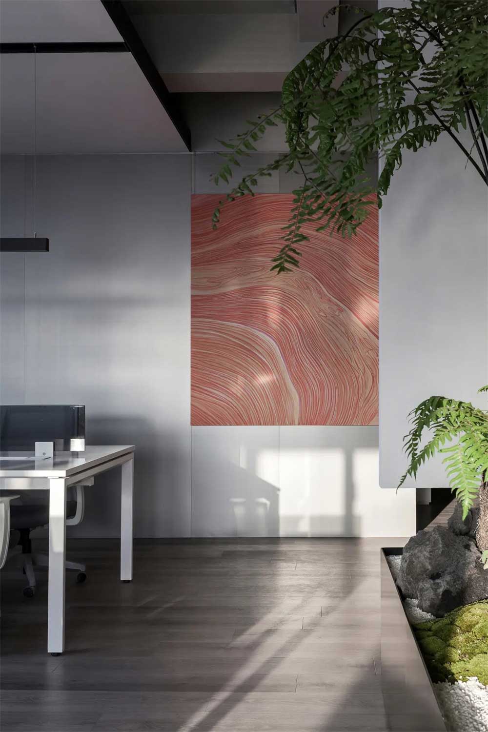 深圳寶安300平方極簡風格辦公室裝修藝術裝飾畫 深圳寶安300平方極簡風格辦公室裝修藝術裝飾畫