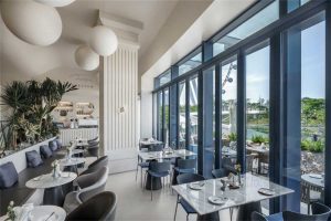 深圳寶安簡約風(fēng)咖啡餐吧裝修設(shè)計用餐大廳效果圖