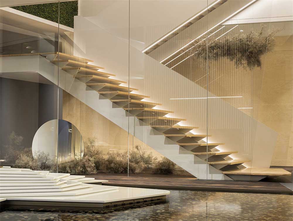 深圳市龍崗邁科集團現(xiàn)代風格辦公室裝修樓梯 深圳市龍崗邁科集團現(xiàn)代風格辦公室裝修樓梯