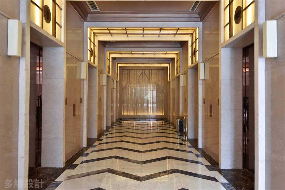 深圳寶安1000平方輕奢風格公司大堂裝修電梯廳 深圳寶安1000平方輕奢風格公司大堂裝修電梯廳