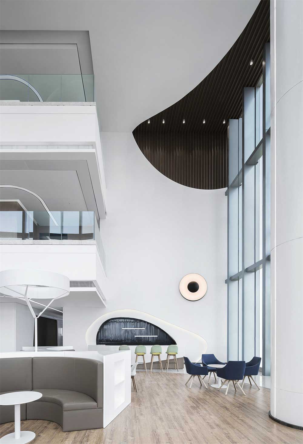 深圳市南山區科技園現代簡約辦公室大廳設計 深圳市南山區科技園現代簡約辦公室大廳設計