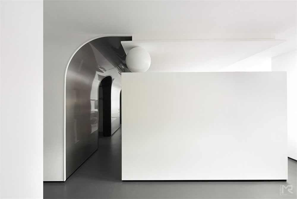 深圳福田區簡約黑白藝術辦公室設計裝修-過道 深圳福田區簡約黑白藝術辦公室設計裝修-過道