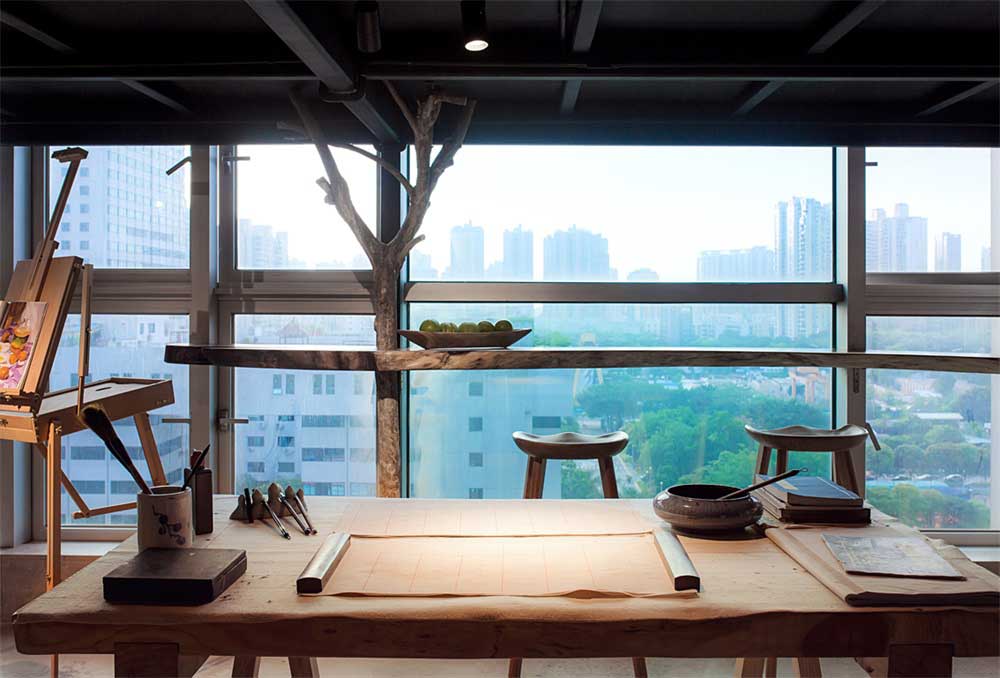 深圳市南山自然風辦公室裝修設計景觀