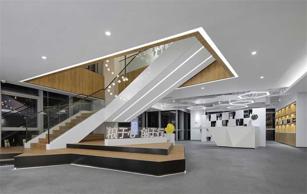 深圳寶安區現代風格高級辦公室設計裝修-樓梯 深圳寶安區現代風格高級辦公室設計裝修-樓梯