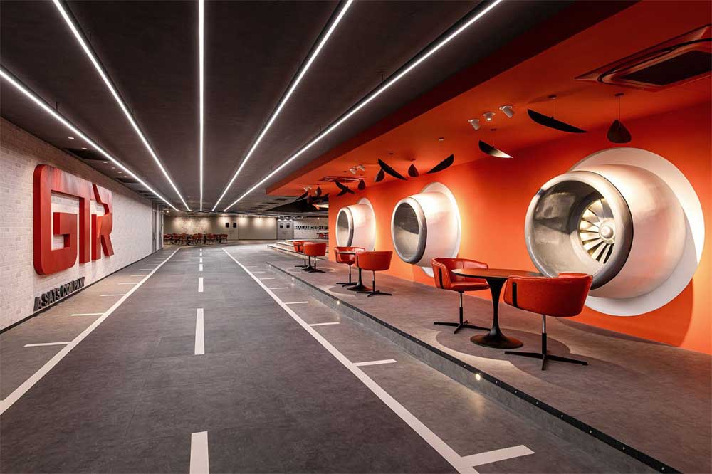 深圳南山區工業風格機場主題辦公室設計裝修-過道 深圳南山區工業風格機場主題辦公室設計裝修-過道