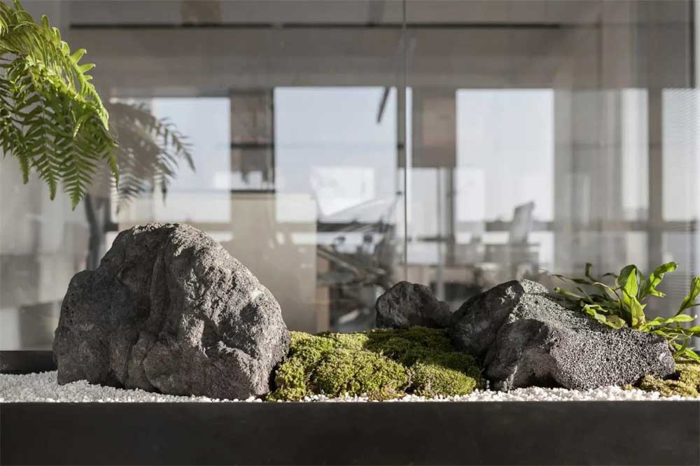 深圳寶安300平方極簡風格辦公室裝修石藝景觀 深圳寶安300平方極簡風格辦公室裝修石藝景觀