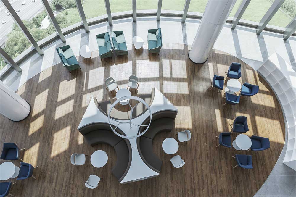 深圳市南山區科技園現代簡約辦公室大廳休息區 深圳市南山區科技園現代簡約辦公室大廳休息區