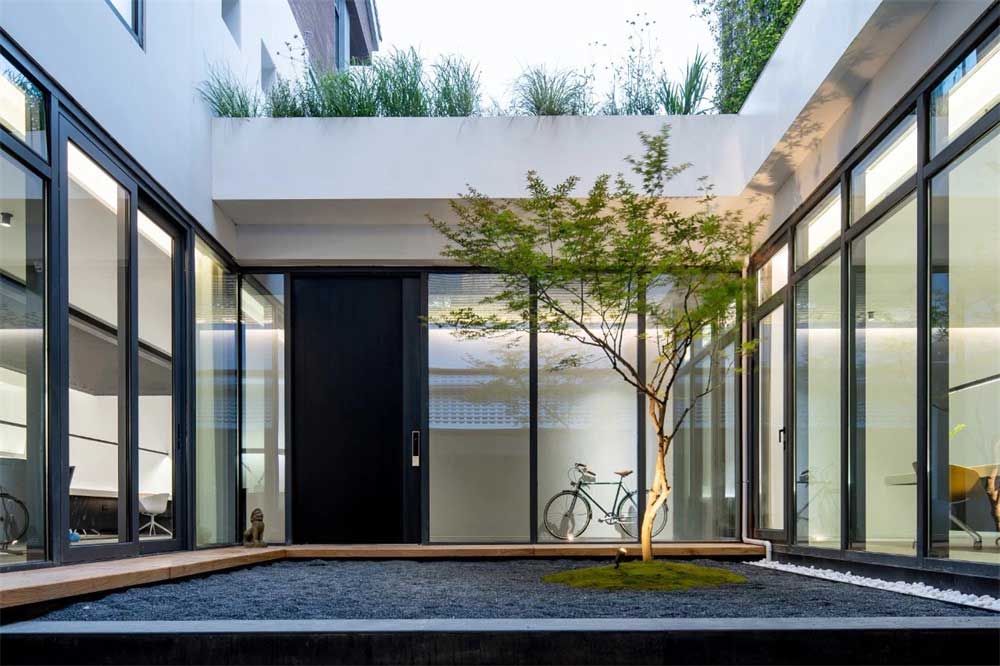 深圳市寶安區辦公室設計裝修中庭區 深圳市寶安區辦公室設計裝修中庭區