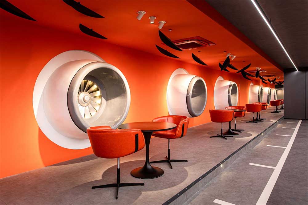 深圳南山區工業風格機場主題辦公室設計裝修-洽談區 深圳南山區工業風格機場主題辦公室設計裝修-洽談區