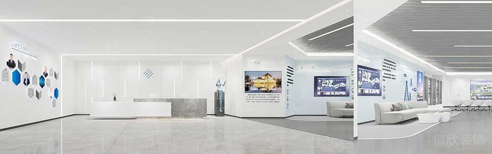 辦公室前臺區(qū)裝修設(shè)計(jì)圖