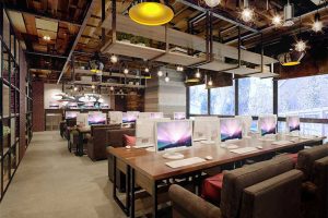 深圳龍崗區(qū)網(wǎng)咖裝修設計 商務區(qū)