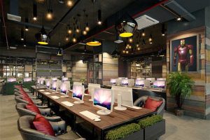 深圳龍崗區(qū)網(wǎng)咖裝修設計 游戲區(qū)