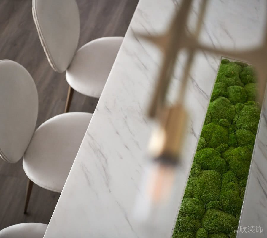 微景觀燈飾設(shè)計辦公室大理石桌面休息區(qū)