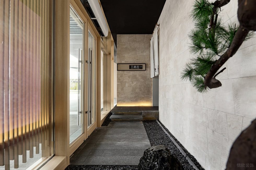 深圳福田天健時尚新天地和風日式料理餐廳裝修案例玄關過道 深圳福田天健時尚新天地和風日式料理餐廳裝修案例玄關過道