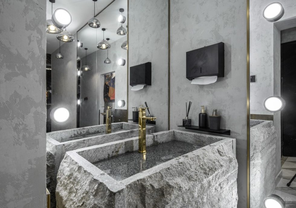 深圳福田天健時尚新天地輕奢風格火鍋店裝修案例洗手臺 深圳福田天健時尚新天地輕奢風格火鍋店裝修案例洗手臺