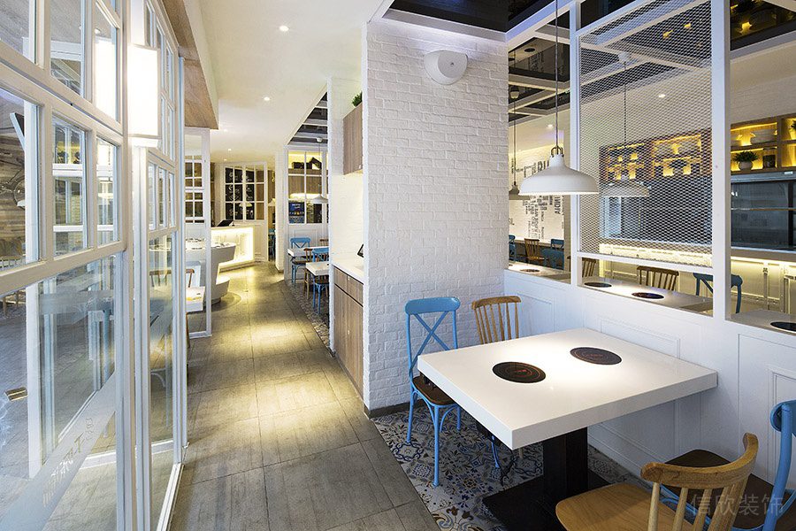 深圳光明龍光玖龍臺北歐風格火鍋店裝修案例浮雕面藝術磚墻 深圳光明龍光玖龍臺北歐風格火鍋店裝修案例浮雕面藝術磚墻