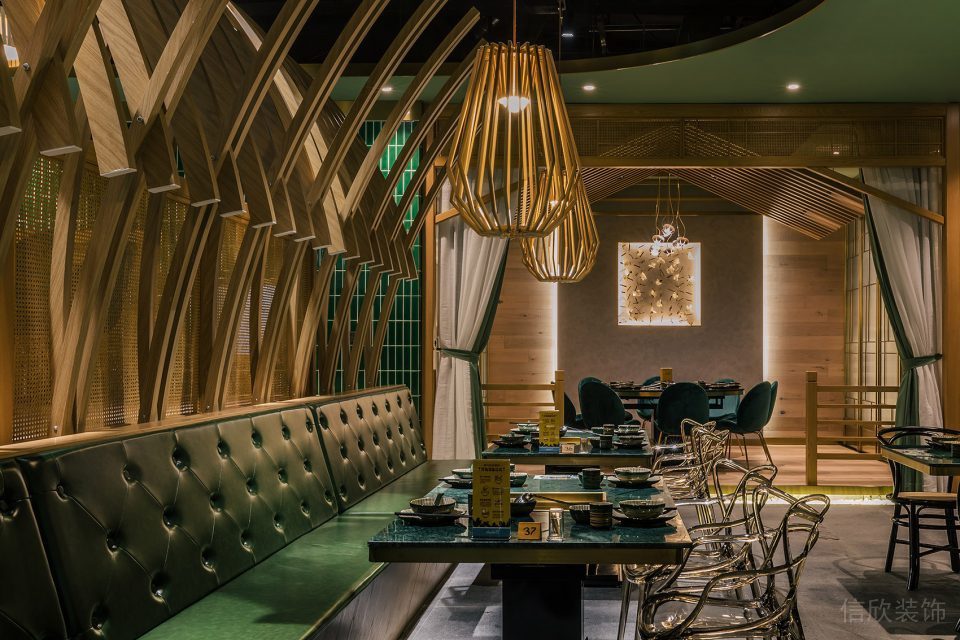深圳光明中糧云景悅街東南亞風格火鍋餐廳裝修案例卡座 深圳光明中糧云景悅街東南亞風格火鍋餐廳裝修案例卡座