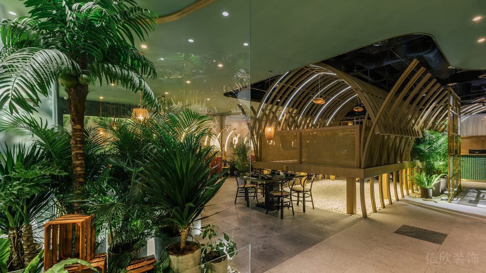 深圳光明中糧云景悅街東南亞風格火鍋餐廳裝修案例綠植裝飾 深圳光明中糧云景悅街東南亞風格火鍋餐廳裝修案例綠植裝飾