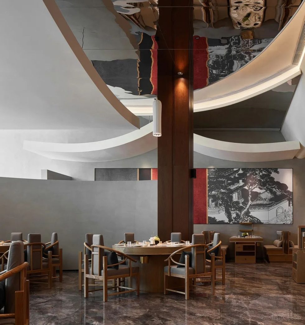 深圳南山星海名城新中式風(fēng)格火鍋店裝修案例大廳家具組合 深圳南山星海名城新中式風(fēng)格火鍋店裝修案例大廳家具組合