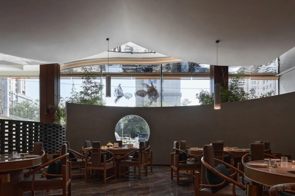 深圳南山星海名城新中式風(fēng)格火鍋店裝修案例藝術(shù)隔斷 深圳南山星海名城新中式風(fēng)格火鍋店裝修案例藝術(shù)隔斷