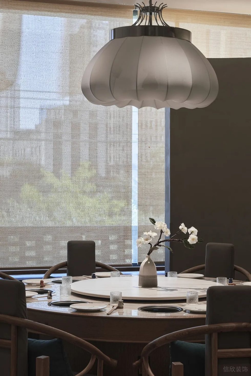 深圳南山星海名城新中式風(fēng)格火鍋店裝修案例包間 深圳南山星海名城新中式風(fēng)格火鍋店裝修案例包間