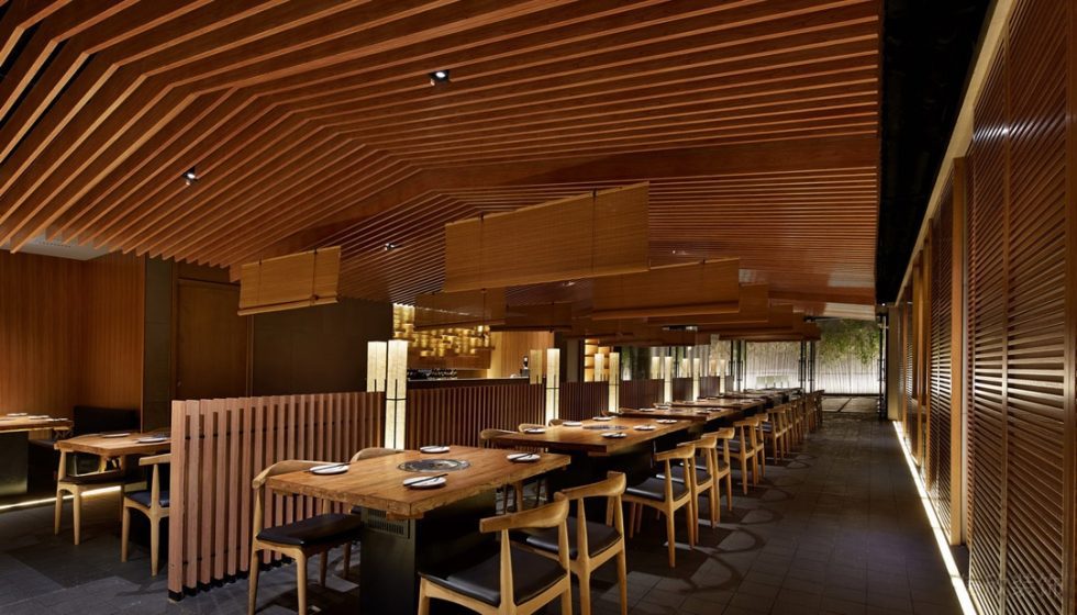 深圳南山卓越維港日式風(fēng)格烤肉餐廳裝修案例地面鋪貼 深圳南山卓越維港日式風(fēng)格烤肉餐廳裝修案例地面鋪貼