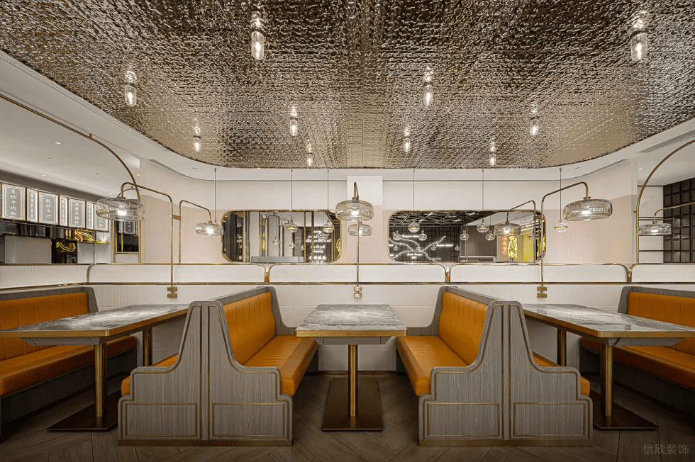 深圳寶安海府一號(hào)輕奢風(fēng)格港式茶餐廳裝修案例卡座 深圳寶安海府一號(hào)輕奢風(fēng)格港式茶餐廳裝修案例卡座