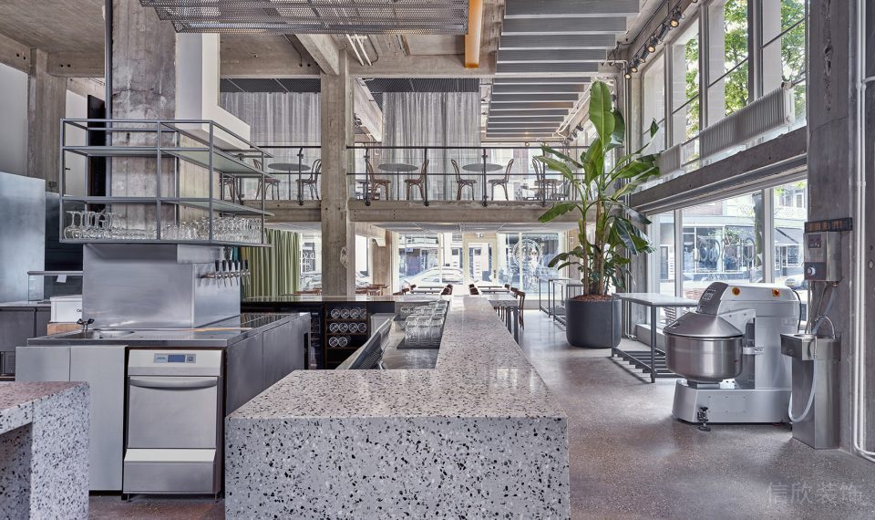 深圳寶安易尚中心灰色調工業風披薩店裝修案例一層大廳 深圳寶安易尚中心灰色調工業風披薩店裝修案例一層大廳